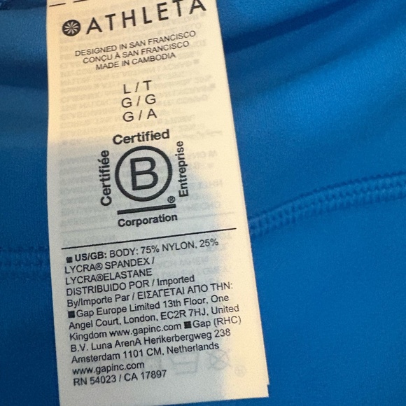 Athleta Elation Legging size Large Tall - Picture 3 of 3